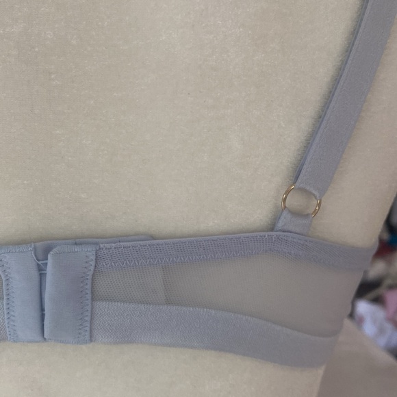Jason Wu, mesh demi bustier bra, light blue periwinkle, super light weight XL - Picture 5 of 10